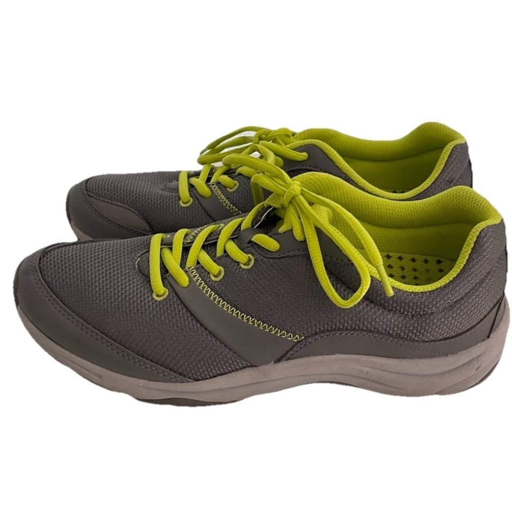 Vionic Kona Shoes Women's 8 Gray Athletic Walking Lace Up Comfort Sneakers